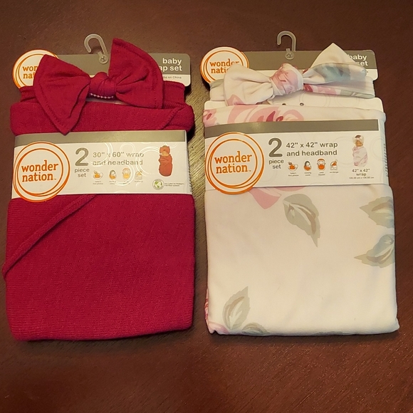 wonder nation Other - Bundle of 2 Baby Wrap sets